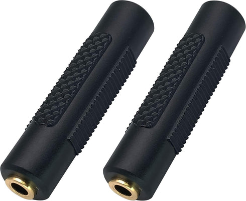 3.5mm Headphone Adapter, 4 Poles 3.5mm 1/8'' Female to Female Aux TRRS Stereo Audio Connector for Earphone, Headset Adapter, Smartphone, Laptop, T...