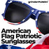 grinderPUNCH 2 Pair Combo Patriotic American US Flag Sunglasses Bulk USA...