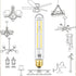 Leools Dimmable E26 Edison Bulb 8W Equal 75 watt Light Bulb AC120V Daylight 4000K Edison Light Bulbs 75 Watt 800LM Tubular T10 led Bulb for Rustic...