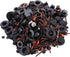 800pcs Christmas Snowman DIY Craft Kit Including 80 Mini Black Top Hats, 80 Carrot Snowman Noses, 160 Snowman Hands, 480 Tiny Black Buttons for Ch...