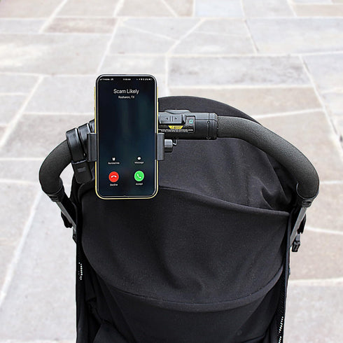 Adjustable Gooseneck Phone Holder - Suitable for Phone Holder for mic Stand?Baby Strollers, Treadmills, Shopping carts, Bicycles, Cars, Boats, and...