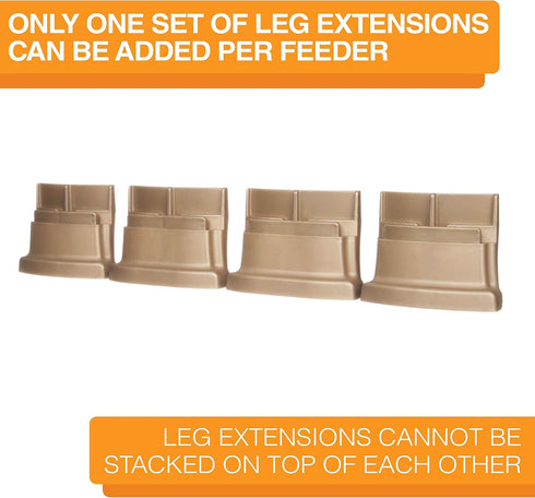 Neater Feeder Deluxe Leg Extensions - 4 Pack - Small/Cat Size (Does NOT FIT Neater Feeder Express Model ONLY FITS Neater Feeder Deluxe Small or Ca...
