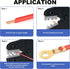 Dupont Crimping Tool, Dupont Connector Tool Wire Crimp Tool AWG 28-18 (0.1-1mm²) for JST Terminal Connector, XH 2.54mm, C3-R 2.54mm, Dupont 2.54/3...