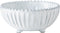 Vietri Incanto White Stripe Footed Bowl, Italian Artisan Earthenware Dinner Party Serveware Dish...