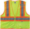 Ergodyne Safety L/Xl Class 2 Two Tone Mesh Vest, Lime, Large-X-Large US...
