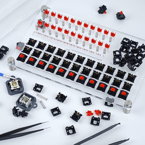 33 Switches Lube Station Acrylic Keyboard Lube Kit, Magnetic Switch Opener Key Switch Puller Switch Lube Kit Keyboard Switch Lube Kit for Keyboard...