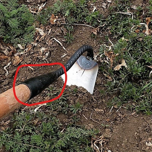 3 Pack Extension Wood Handle Connector for Garden Hoes Hollow Hoe Replacement Welded Steel Pipe Tube Thickening Fittings Iron Cone Sleeve Cultivat...