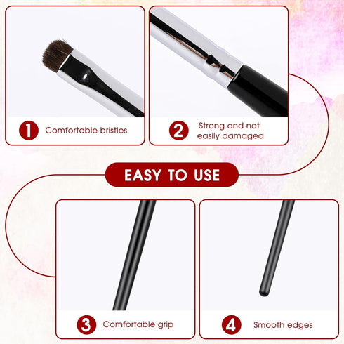 8pcs Eyeliner Smudge Brush Set, Eyeshadow Blending Brush, Mini Makeup Brushes, Eyeshadow Eyeliner Blending Brush Concealer Highlighting Brush for ...