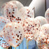 Rose Gold Confetti Balloons, 25 Pcs Thickened 12 Inch Clear Latex Balloon with Confetti Inside for Graduation Decorations Engagement Bridal Shower...