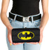 Buckle-Down unisex adults Buckle-down Hinge - Batman Icon Centered/Bat Signal Stripe Black/Yellow/Grays Wallet, Multicolor, 7 x 4 US...