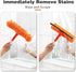 Professional 2 in 1 Squeegee Window Squeegee with 31 inch Long Stainless Steel Handle,Sponge Car Window Squeegee for Gas Station, Glass,Shower,Out...