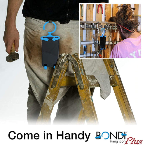 Bondi Plus Flex Phone Holder and Stand - Adjustable Flexible Silicone Case Hanging Mount for Car Bike and Desk up to 6.75" Large Cell Phones - iPh...