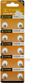 Tianqiu 10PCS Ag0 Lr521 379 Sr521Sw Alkaline Battery...