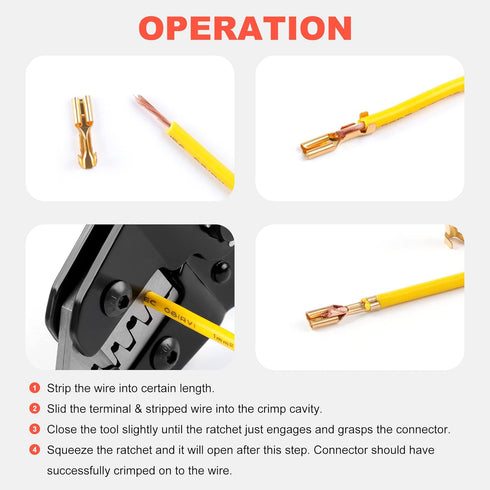 Knoweasy JST Crimper and Molex Crimper Compatible with JST, Dupont, Molex terminals - Precision JST Crimp Tool...