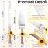 Barelove Wedding Cake Knife and Server Set, Stainless Steel Rustic Cakes Bread Cutter Serving with Sunflower Decor, Ideal for Anniversary Engageme...