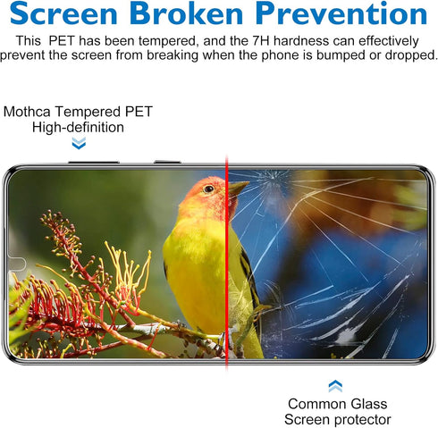 Mothca Anti-Spy Privacy Tempered PET Screen Protector for Samsung Galaxy S21 FE 5G, 2 Pack, Fingerprint ID Compatible, Easy Installation with Fram...