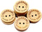50Pcs Buttons Round 2 Holes Handmade with Love Letter Wooden Button DIY Sewing Decor - 15mm, Sewing Buttons...