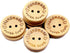 50Pcs Buttons Round 2 Holes Handmade with Love Letter Wooden Button DIY Sewing Decor - 15mm, Sewing Buttons...
