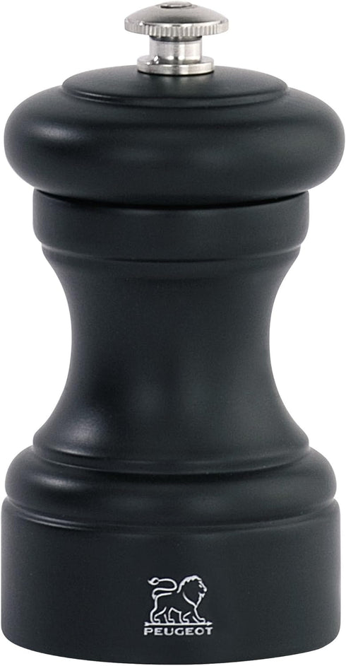 Peugeot - Bistro Manual Salt Mill - Classic Adjustable Grinder Beechwood,Matte Black Color...