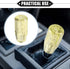 Gear Shift Knob Stick, 10cm Faux Crystal Transparent Bubble Gear Shifter Universal for Manual Transmission Vehicle Durable Acrylic Yellow with Ada...