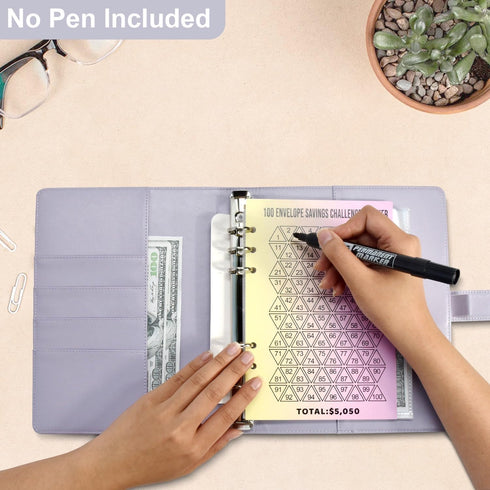 100 envelope savings challenge binder-A fun 100 day savings challenge - Budget Envelope Book making saving money easy and tackle debt- An 100 day ...