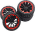 4Pack ShareGoo OD 2.55" 12mm Hex Wheel Rims & Rubber Tires Set Compatible with HSP Redcat HPI Tamiya 1/10 RC On-Road Touring Drift Car...
