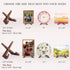 Plate Stand for Display - 4.5 Inch Plate Holder Display Stand, Wooden Picture Frame Stand, Decorative Table Top Easels for Display...
