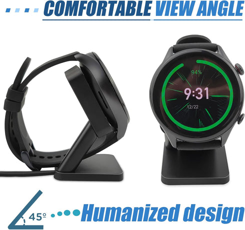 Replacement Charger Stand Compatible with Amazfit GTR 4, GTR 3, GTR 3 Pro, GTS 3 Smart Watch,Charging Dock with USB Charger Cable Fit for Amazfit ...