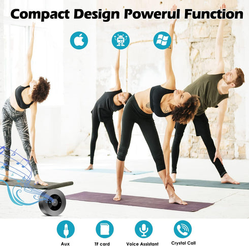 Smart LED Touch play Bluetooth Speaker/Portable Wireless Speakers with HD Sound / 12-Hour Playtime/Bluetooth 5.0 / TF card Support play speaker/Au...