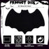 Bat Rug Halloween Rug Gothic Rug Felt Welcome Mat for Front Door Outdoor Patio Indoor, Holiday Decorative...