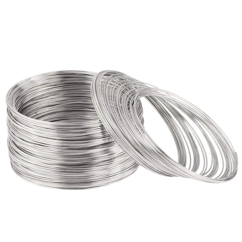 800 Loops Silver Memory Wire 22 Gauge Jewelry Wire Beading Wire for Jewelry Making, Rings, Necklace, Bracelet, DIY Crafting Wires...