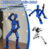 T13 Action Figure, 4PCS Action Figures, T13 Action Figure 3D Printed Robot Multi-Jointed Movable, Desktop Decorations for Game Lovers...