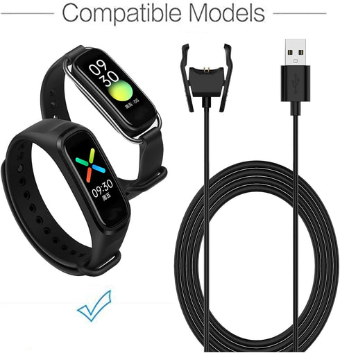 FitTurn Charger Compatible with Oppo Band Activity and Fitness Tracker Smartwatch,Replacement 3.3ft USB Charger Adapter Charge Cord Dock Charging ...