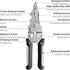 10-in-1 Multifunctional Wire Stripper Tool, 8 inch Wire Crimping Tool, Professional Electrical Cable Cutter Pliers for Stripping Cutting and Crimp...