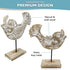 Wooden Fish Lake House Decor for Home | Handmade Beach Decoration on Base Stand for Shelves, Table, Office, Living Room, Foyer (Koi Fish)...