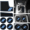 Bonbo Anti dust Mats for Dodge Charger Accessories 2015 2016 2017 2019 2020 2021 custom cup holder pad 6 pieces/set?Light Blue......
