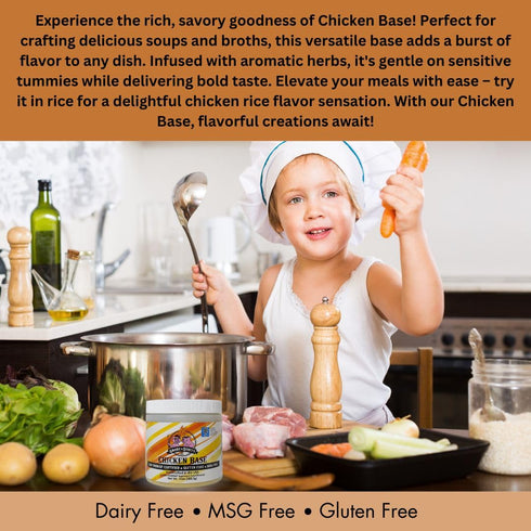 Smoke n Sanity Chicken Base - Certified Low FODMAP Seasoning - Gluten Free - Dairy Free Low FODMAP Chicken Broth (10.0 oz)...