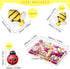 MIKIMIQI 60 Pcs Tiny Resin Bees Ladybugs Decor, Including 30 Pcs Bumble Bee Embellishment 30 Pcs Resin Ladybug Craft Decorations with Storage Box ...