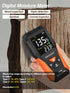 Digital Wood Moisture Meter, Water Leak Detector, Wood Moisture Tester | Orange...