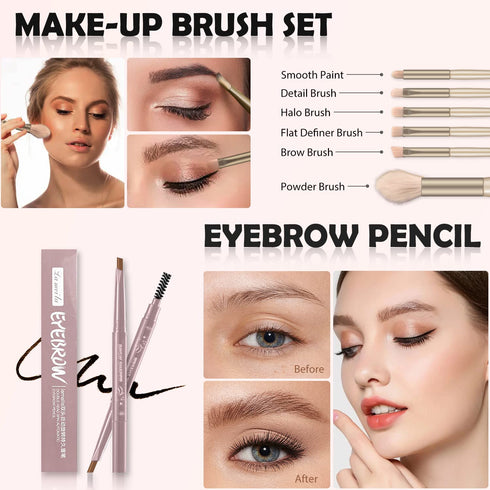 All in One Makeup Kit for Women Full Kit, Basic Cosmetics Kit for Beginner & Professionals, Eye Makeup Set Tween Girl, Make Up Kits for Teenagers,...