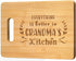 Grandma Birthday Gifts, Unique Mothers Day Gift for Grandma Grandmother Nan - Personalized Engraved Bamboo Cutting Board with Warm Words, Perfect ...
