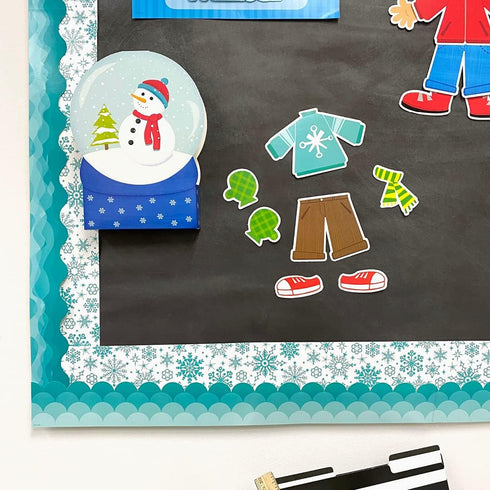 CTP Seasonal Dress for The Weather Bulletin Board Set, 57 Pieces (Creative Teaching Press 1640), 3"-17.5", Multi Color...