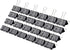 Medium Binder Clips and Paper Clips (24 Pcs) 1.25 Inch,Black Metal Medium Paper Clamps for Office, Home, School...