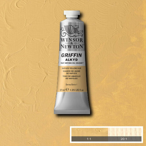 Winsor & Newton Griffin Alkyd Fast Drying Oil Paint, 37ml (1.25-oz) tube, Naples Yellow Hue...