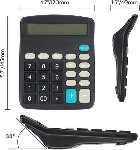 Mr. Pen- Calculator, Calculators Large Display, Standard Function Calculator, 12-Digit, Desktop Calculator, Large Calculator, Office Calculator, C...