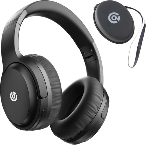 Bluetooth Headphones Over Ear 120H Playtime, Wireless Headphones with Microphone, Foldable Lightweight Wired Headphones with Headphones Case, HiFi...