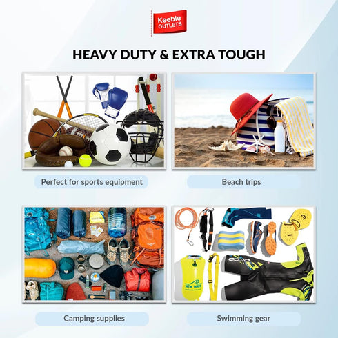 Extra Large Sports Ball Bag Mesh Soccer Ball Bag Heavy Duty Drawstring Bags Team Work for Holding Basketball, Volleyball, Baseball, Swimming Gear ...