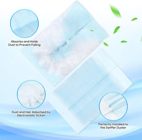 Duster Refill Compatible with Swiffer Hand Duster, Unscented Disposable Heavy Duty Duster Refills, Dusters Refills for Cleaning, Blinds & Ceiling ...