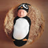 Cute Penguin Newborn Swaddle Blankets Hat Sets Soft Baby Receiving Blanket Swaddle Sack for Baby Shower Infant Boy Girl Gift...