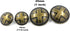 Bezelry Cross Domed Antique Brass Metal Shank Buttons. Blazer Button Set. 3 Pcs of 25mm, 8 Pcs of 18mm...